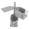 NoPunching WallMounted Seasoning Box Rotatable 2Layer Drawer Type Box for Kitchen(Gray )