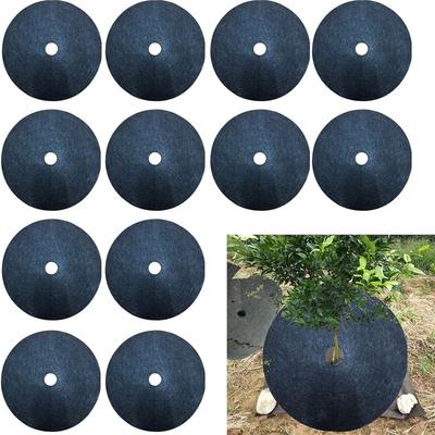 Vlies-Baummulchring Unkrautbarriere, Schutzmatte, Pflanzenabdeckung, Anti-Gras, Gartengewebe Unkrautbekämpfung, 15cm-52cm