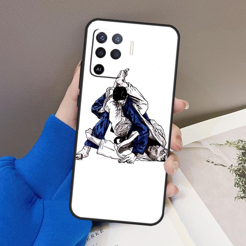 Japanese Martial Arts Judo Case For Oppo A77 A57 A17 A60 A80 A40 A74 A54 A94 A78 A98 A18 A38 A58 A96 A76 A16 A15 A5 Pro