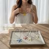 Trendy Bohemian Starfish Necklace Dopamine Beaded Cute Surfer Style Jewelry for Girls Daily Wear Beach Party