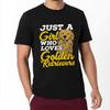 Relaxed Fit For Her Round Neck T Shirt Vintage Just A Girl Who Loves Golden Retrievers Retro Unisex Tee Shirt Comfort Tshirt