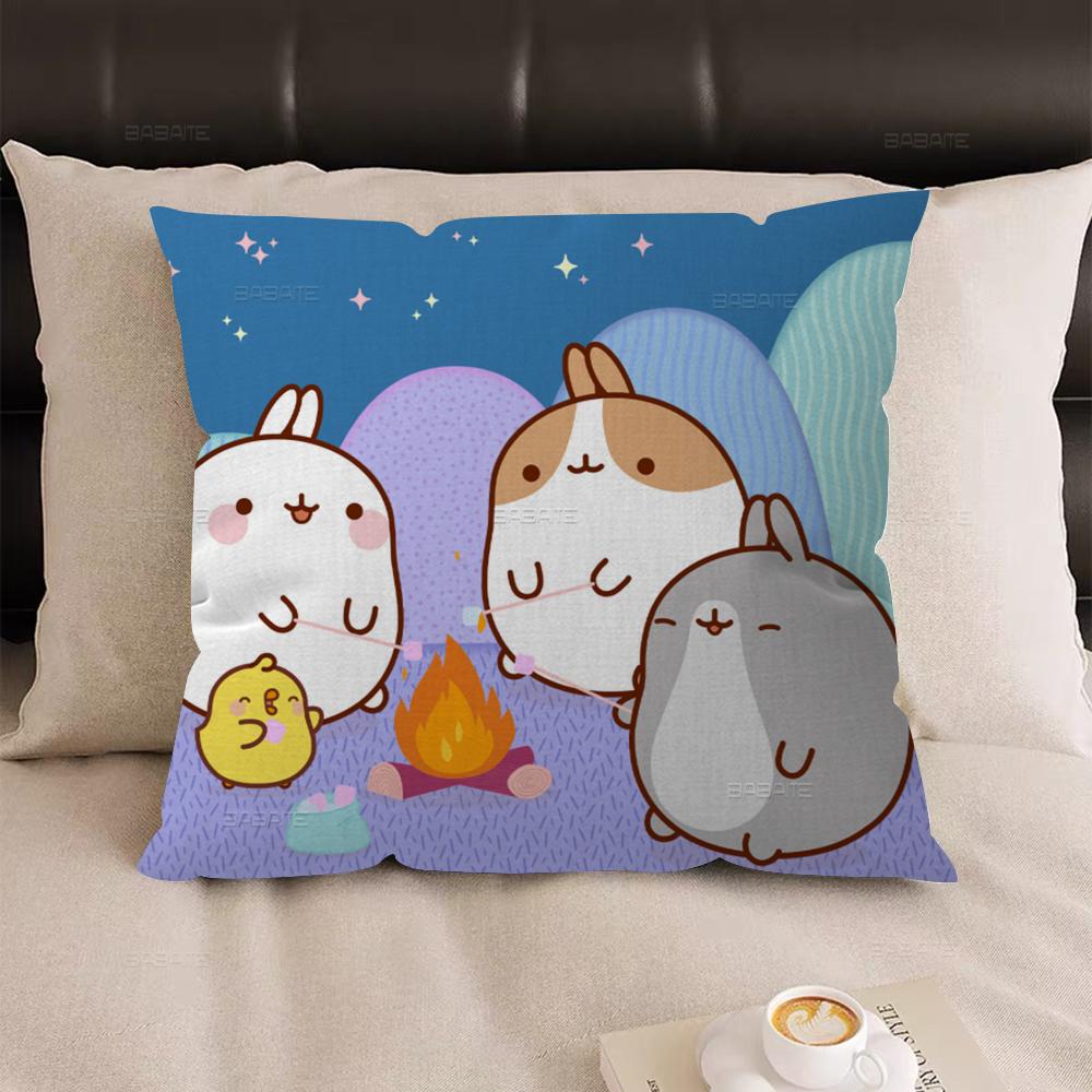 Cute Bunny Rabbit Pillowcase toon Gift Cushion Cover Bedroom Home Sofa Chair Seat Decor pillow case