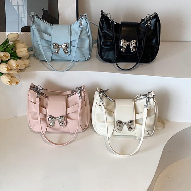 Women Underarm Bag Bowknot Shoulder Bag Korean Style Messenger Bag Shopping Bag