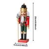 Christmas Nutcracker Figurine Tabletop Ornament 25 cm Tall Classic Traditional