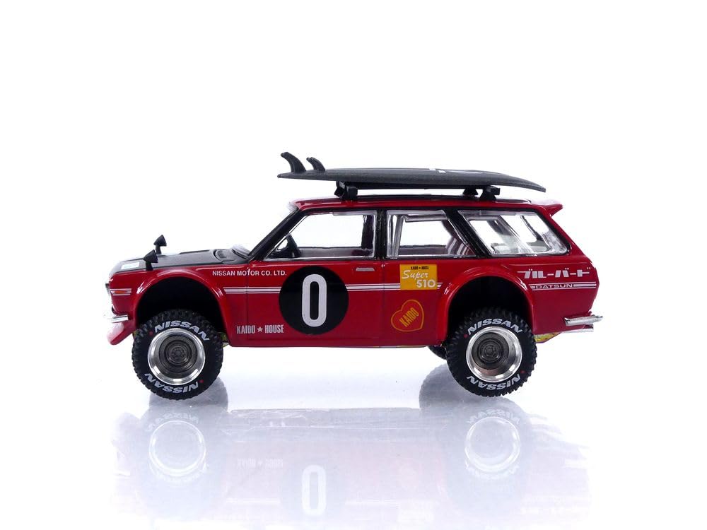 Datsun 510 4x4 Wagon Kaido GT Surf Safari RS V2 (Jun Imai) Kaido House 164 Diecast Model Car True Scale Miniature KHMG054