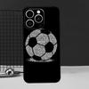 Football Soccer Ball Case For iPhone 16 15 14 13 12 11 Pro Max X XR XS 7 8 Plus 12 13 Mini Bumper Cover