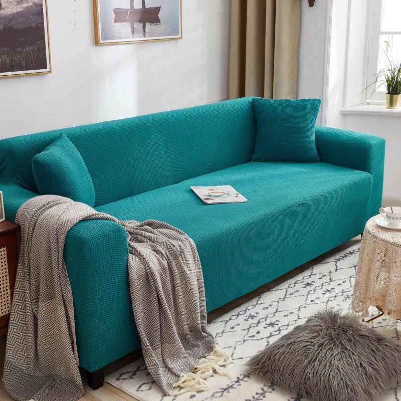 Adjustable Elastic Sofa Cover Armchair Protector Corner L Shape Stretch Slipcovers Couch Cover 1/2/3/4/5 Seater  For Living Room