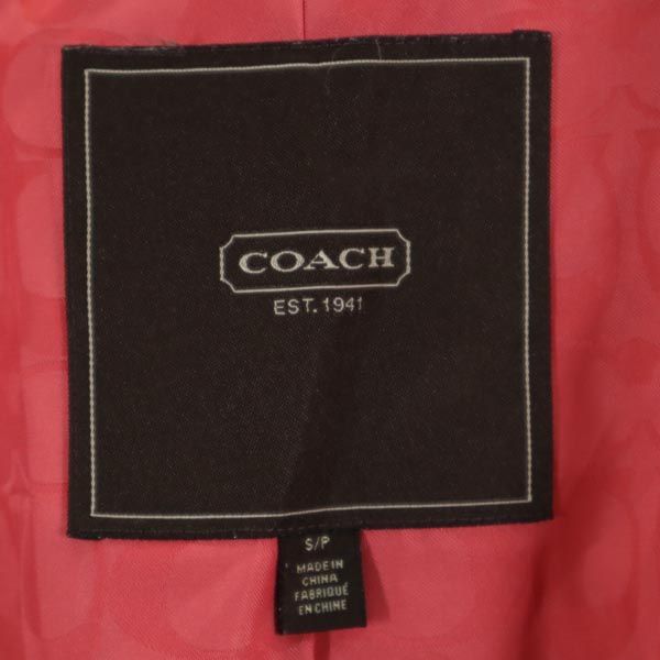 COACH trench coat S beige Waist ribbon Women Used
