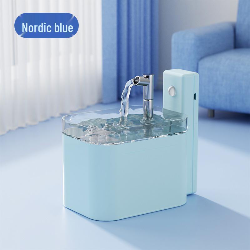 Smart Cat Water Fountain with Automatic Filtration and Large Capacity