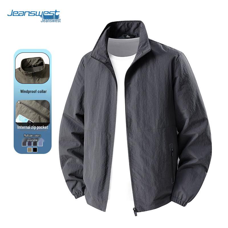 Jeanswest Men's Windproof Stand Collar Jacket