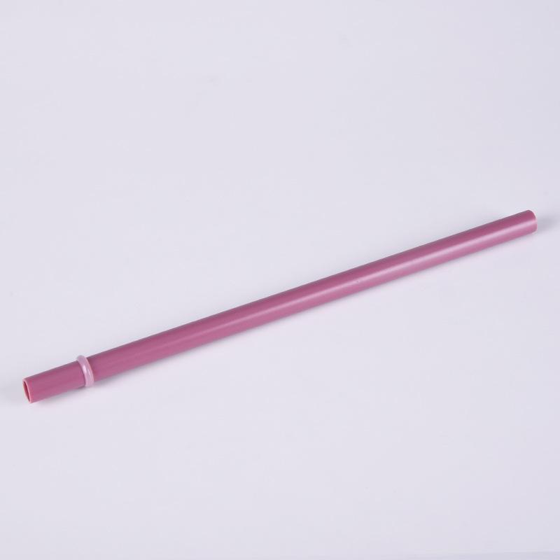 12Mm Aperture Straw Multi-Color Solid Color Plastic Cup Accessories Pp Straw Non-Disposable Straw With Ring