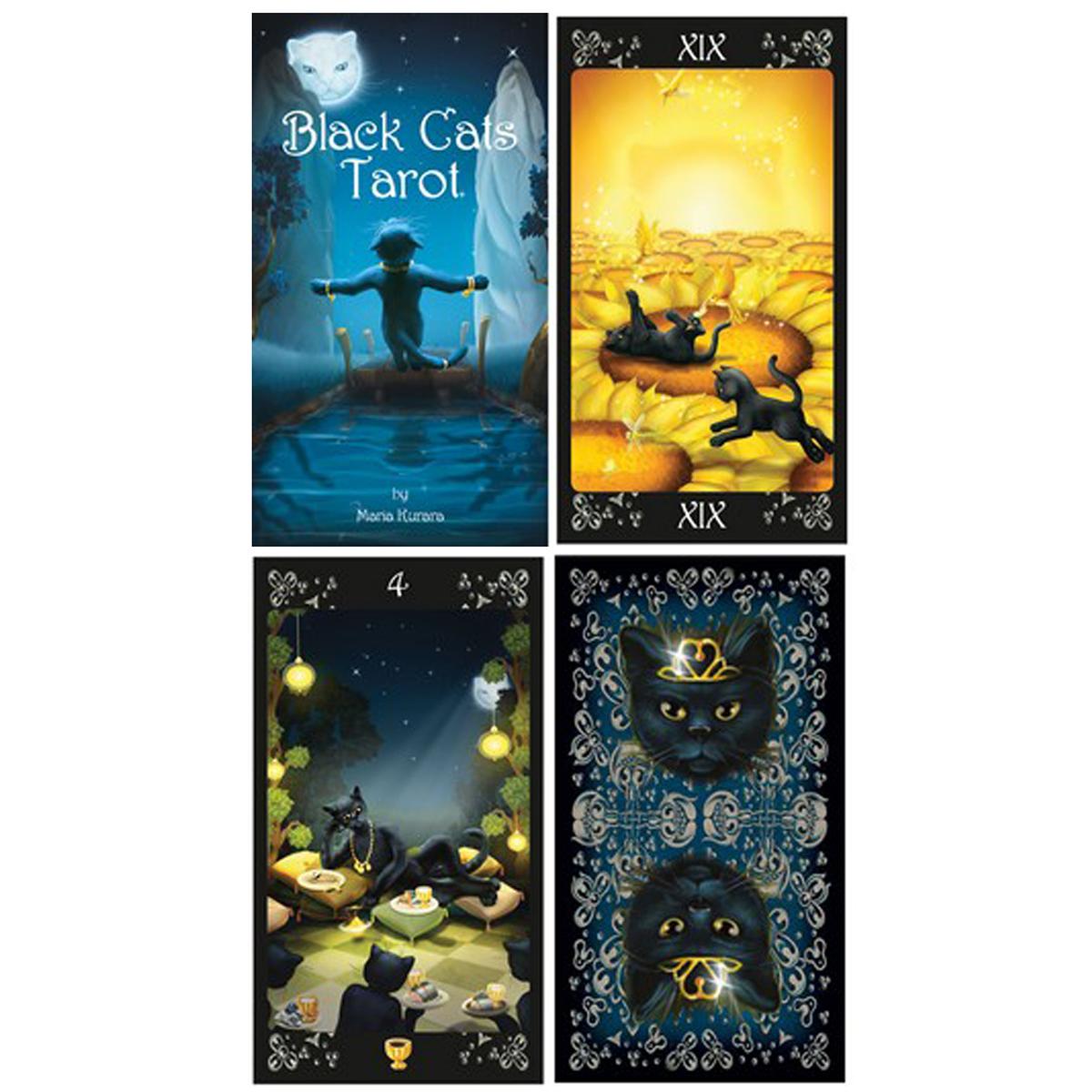 

Les Trésors De Lily [A0973] - Tarot Creator Tarot des Chats Noirs Черные кошки - 12x7x3 см