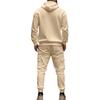 Men  Leisure  Hooded Hood  Hoodie  Trousers  Adding Fleece  Loose  Hoodie  Set