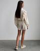Fashion Ruffle Heart Cotton Linen Homewear Set