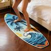 American Surfboard-Inspired Printed Runner Rug Non-Slip And Dirt-Resistant, Carpet For Bedroom And Living Room Home Decor