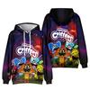 Unisex Cosplay Hoodie Pullover Women Men Smiling Critters Anime Hooded Sweatshirt Costume