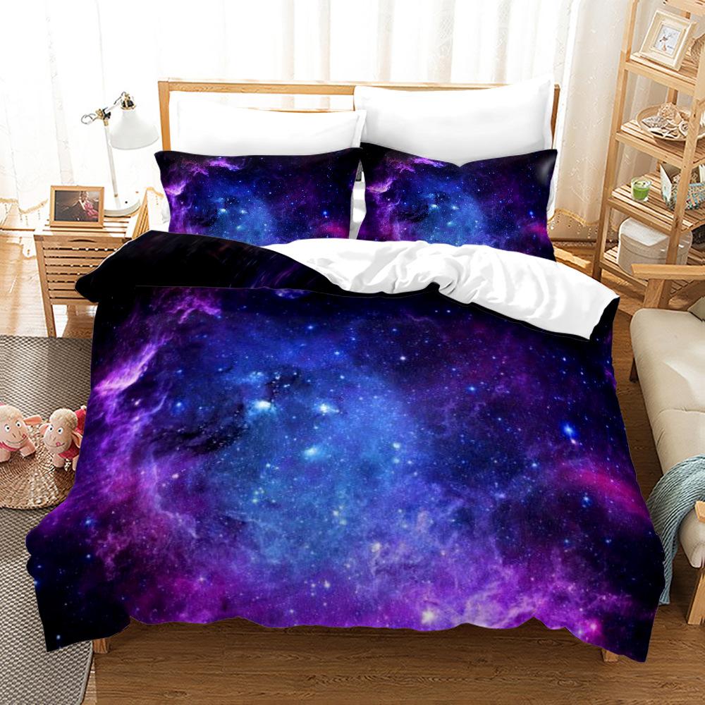Outer Space Bedding Set  For Children Planet Duvet Cover Bed Cover Comforter Bed Quilt Cover High Quality 240*220