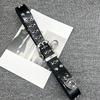Punk Y2K Theme Waist Belt Adjustable PU Leather Wide Waistband With Rivet Studded Design For Jeans Pants Street Wear