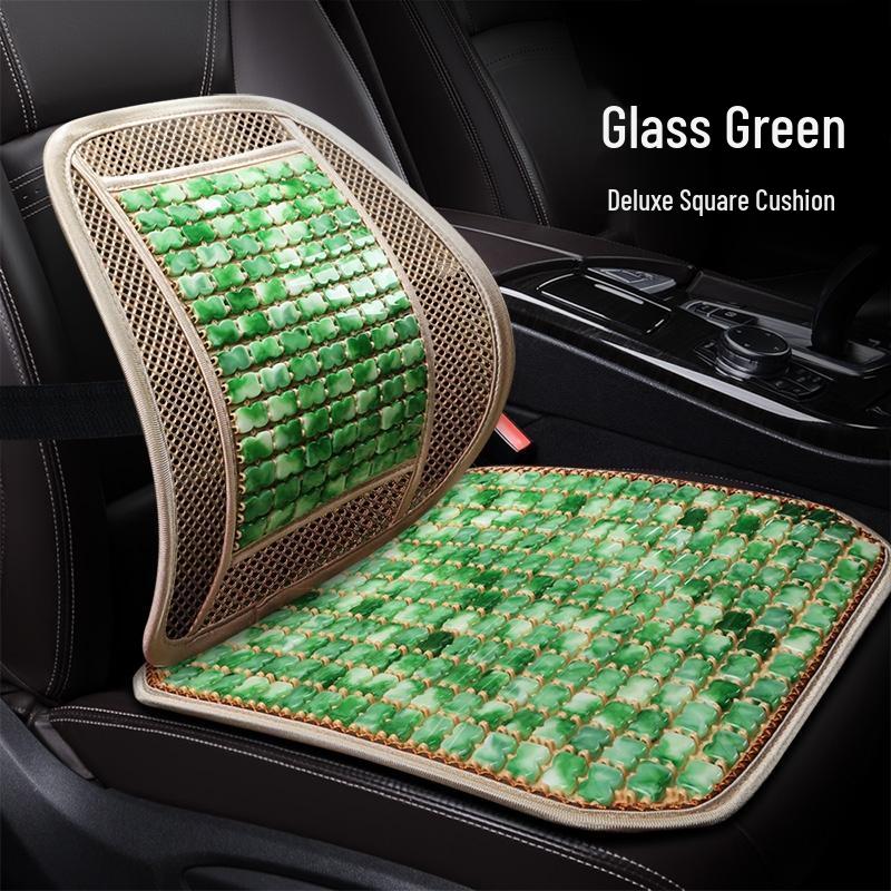 HANDUNYOU Набор охлаждающих летних подушек на сиденья автомобиля из смолы и нефрита