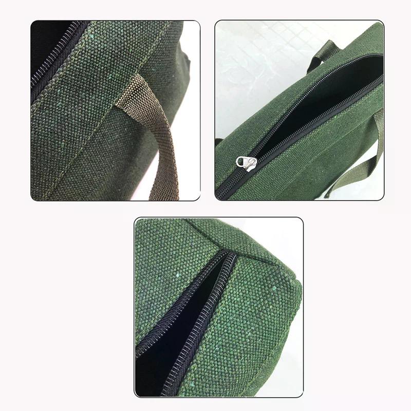 Durable Thicker Canvas Tool Bag Screwdriver Tools Packaging Large Capacity Repair Storage Pouch Electrical Tool Organizer