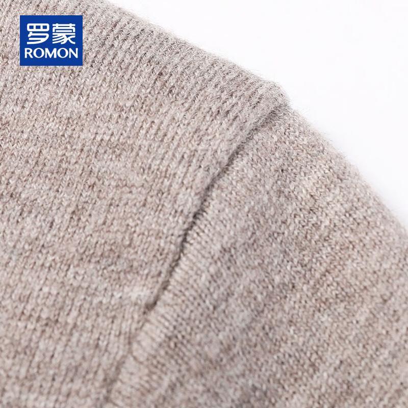 ROMON Men's 100% Pure Wool Fake Two-Piece Knit Sweater
