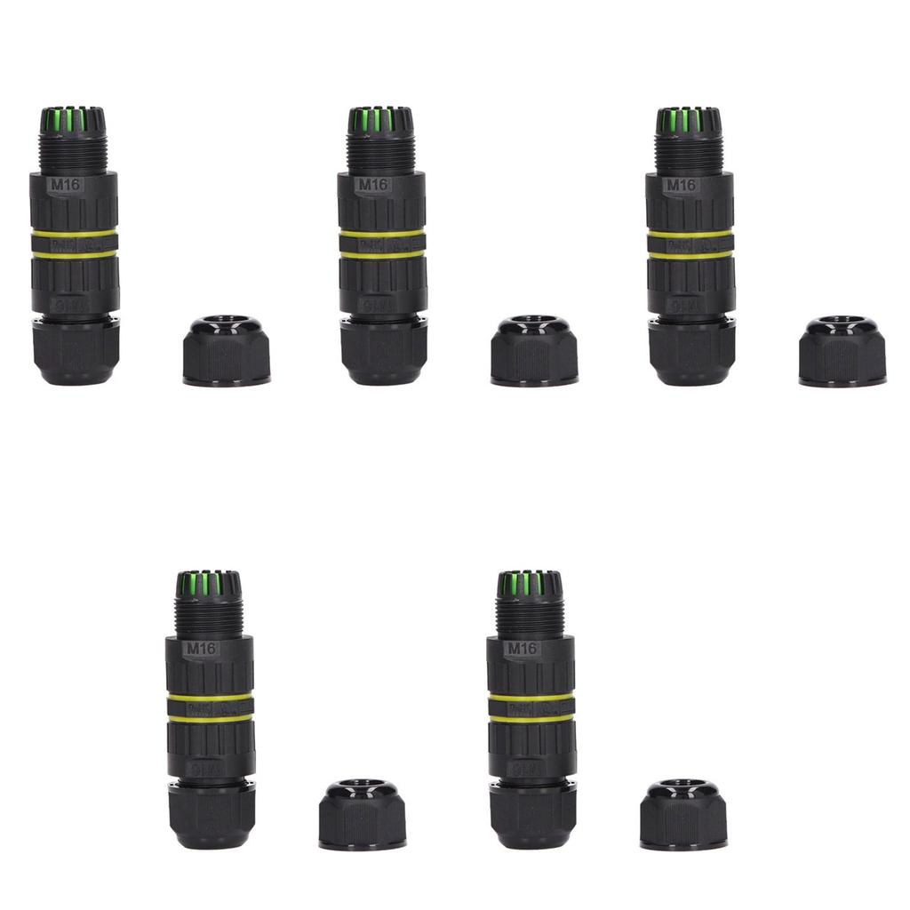 5Pcs Outdoor Electrical Cable Connector IP68 Waterproof 3 Core Wire Connectors 7?10mm