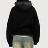 RogueWave Vintage Washed Zip Hoodie Y2K Jacket Rock Hip Hop Patchwork Oversized Hoodie Sweatshirt Long Sleeve Tops