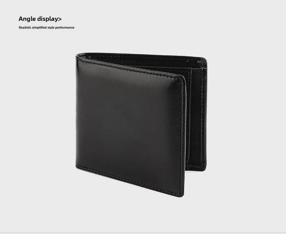 Japonská kožená pánská krátká peněženka na přehýbání s mincovní kapsou