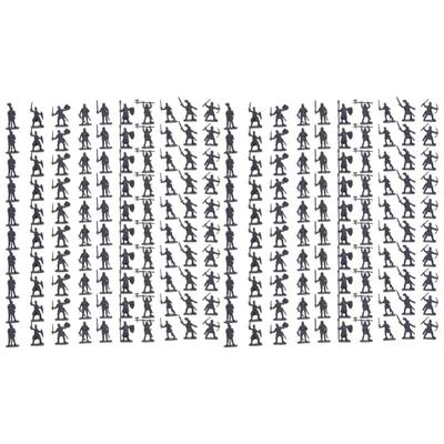 200pcs Soldiers Toy Plastic Lifelike Educational Medieval Soldier Figures Model For 3 Years Old Above
