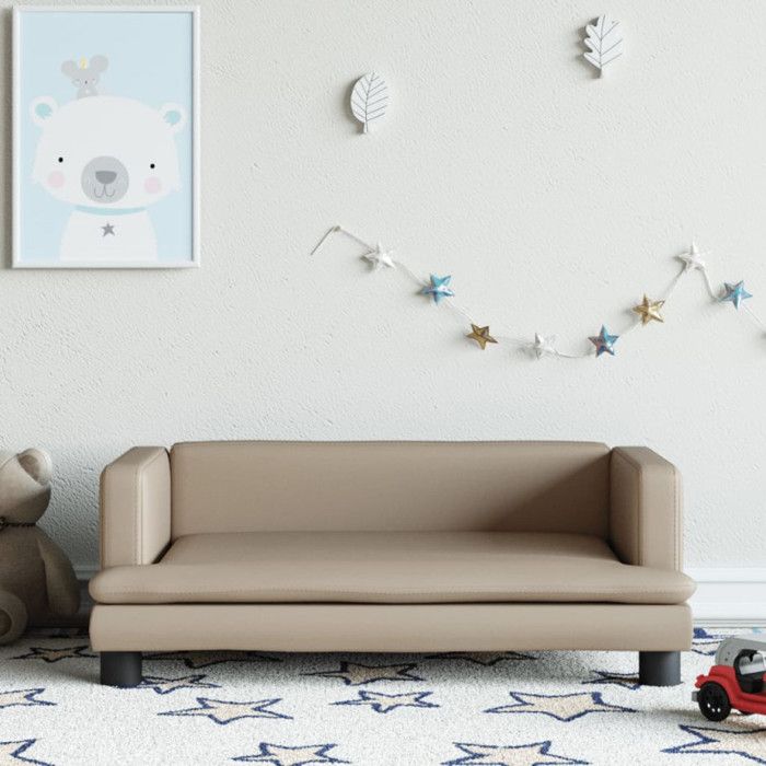 Canapé pour enfants cappuccino 80x45x30 cm similicuir