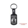 Gravierbarer Metall-Leder-Schlüsselanhänger - Inspirierendes Langlauf-Bergsteiger-Geschenk