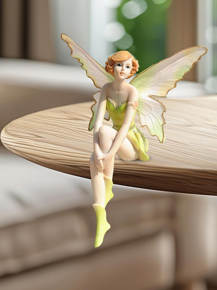 Flower Fairy Figurine Angel Flower Fairy Ornaments Decorative Flower Fairy Adornment Flower Girl Decoration for Home Office