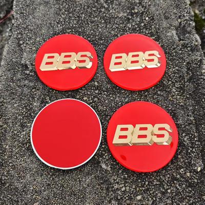 4 szt. 65 mm PMMA BBS Naklejki z emblematem Na naklejkę środka piasty opony bbs osłona piasty samochodowej
