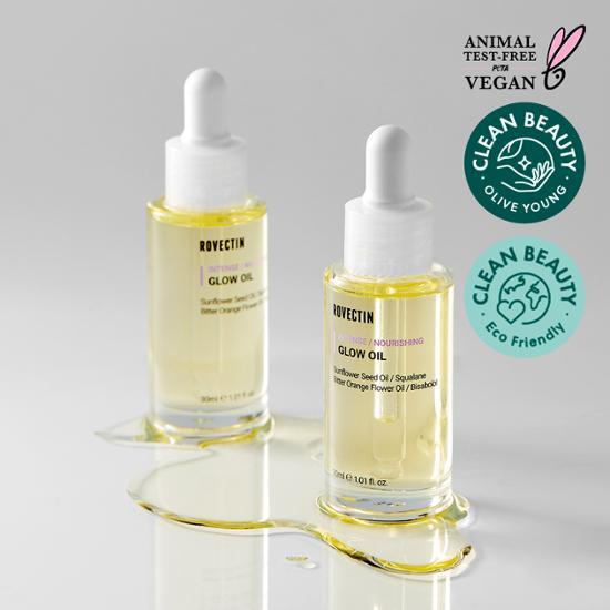 [Fresh Glow/moisture lock]Rovectin Intense Glow Oil 30ml, Korea Cosmetics