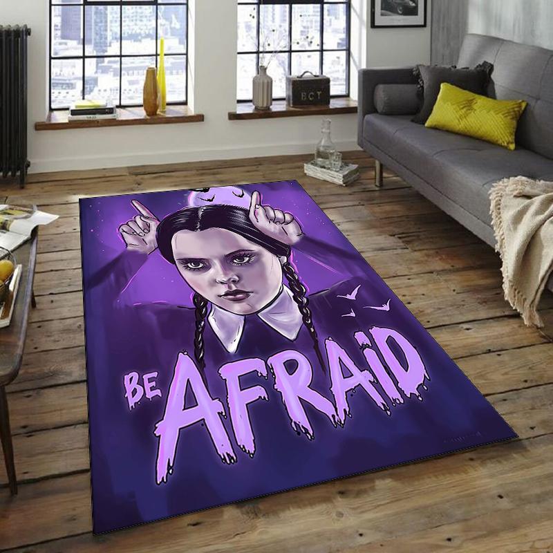 1pc Wednesday (2) Design Area Rug - Non-Slip, Soft & Cozy Floor Mat for Living Room, Bedroom, Office - Indoor/Outdoor Decorative Carpet