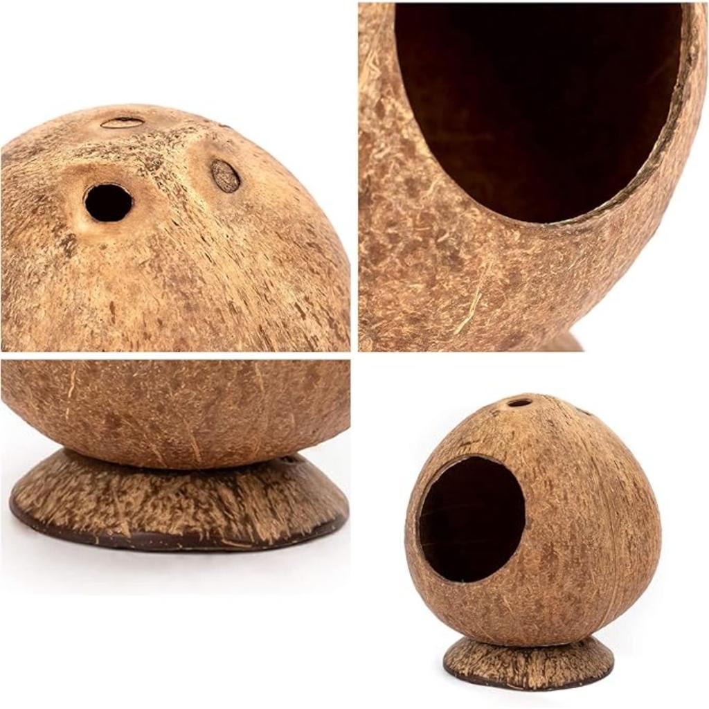 Myš Myši Krysa Malá Zvířata Plazi Křeček Úkryt Dřevěný Domeček Kokosová Skořápka Křečkův Domeček Postel pro Trpasličí Pískomil