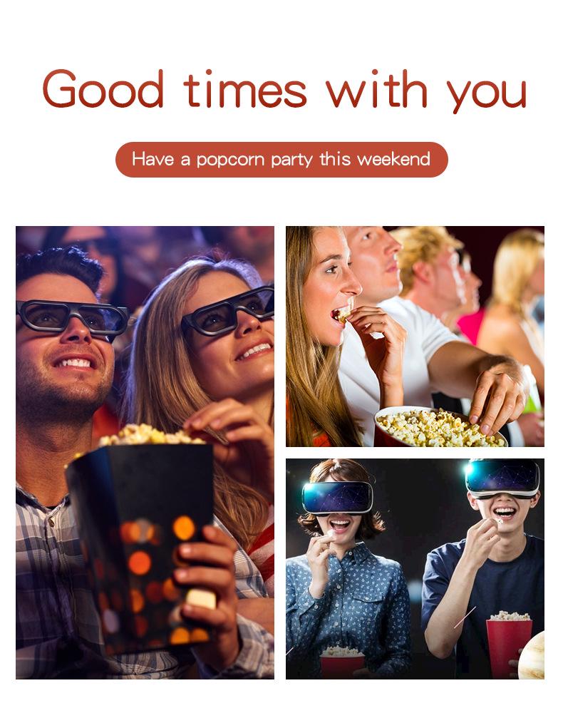 Mini Retro Electric Popcorn Maker for Home - Air-Pop Small Corn Popping Machine