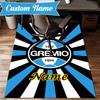 Custom Name Gremio FC Crest Design Rug Game Carpet, Floor Mat for Bedroom Living Room Entryway Rug, Home Decor Idea Gift for Christmas birthday