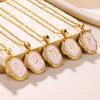 26 Letter Irregular Pendant Ladies 18K Gold-plated Letter Necklace Dating Birthday Gift