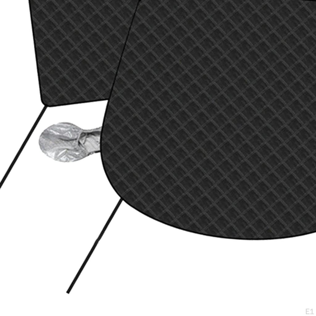 Copertura Parabrezza Auto Protezione Ispessita con Finestrino Laterale e Specchietto per Berlina La Maggior Parte delle Auto