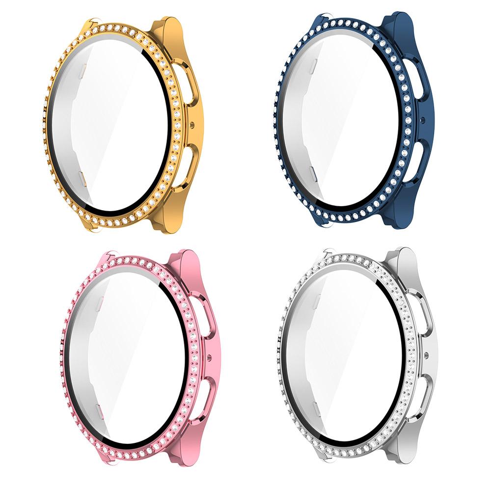 Shining Diamond Full Protective Glass Case For Samsung Galaxy Watch 7 40mm 44mm Screen Protector Case Hard Cover & Glass Film