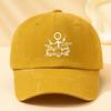 Drum Print Retro Washed Baseball Cap Adjustable For Both Men And Women, Suitable For Outdoor Sports, Camping, And Leisure