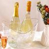 Clear Plastic Ice Bucket Party Bar Beer Wine Champagne Cooler With Scoop Home Kitchen Party Beverage Drinks Cooling Container