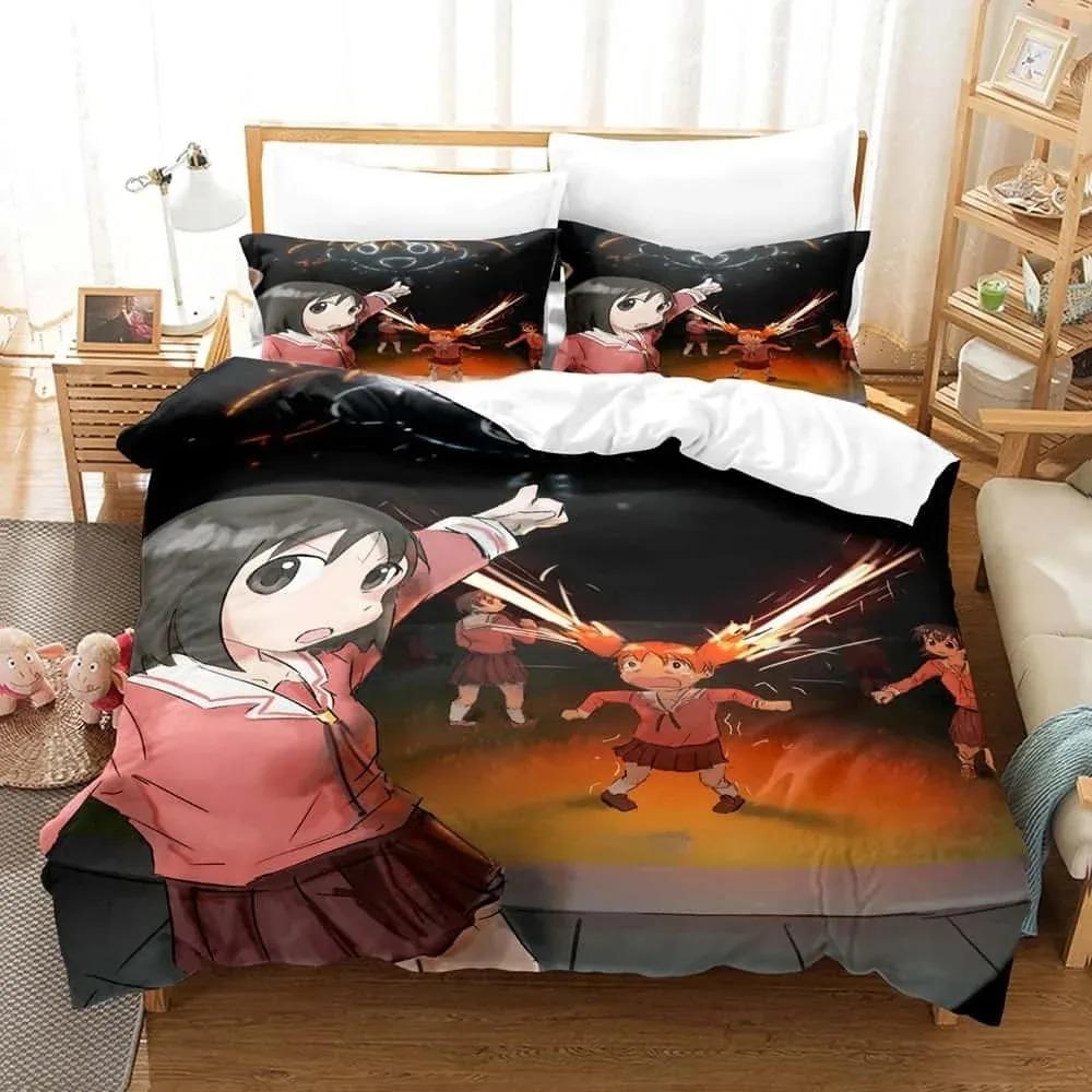 Fashion Anime Kawaii Girl Azumanga Daioh Bedding Set Single Twin Full Queen King Size Bed Set Adult Kid Bedroom Duvet Cover Sets
