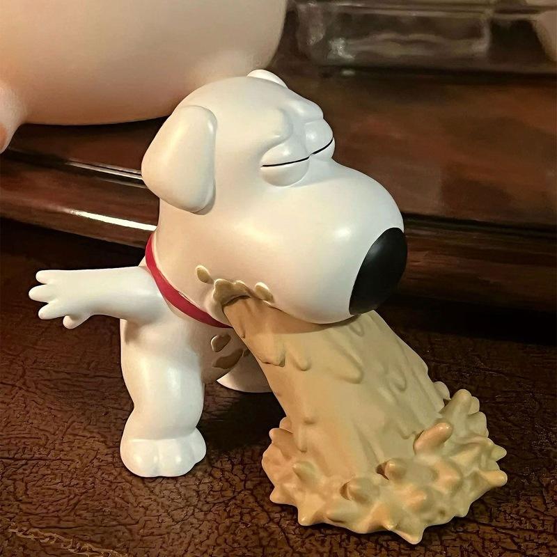 New Pvc Youtooz Family Guy Puking Brian Stewie Griffin Action Figure Model Ornaments Decorate Doll Toys Christmas Toy Gifts