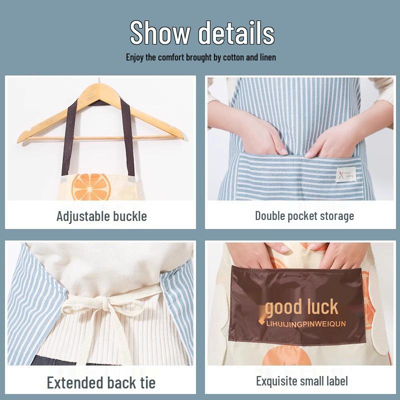 Waterproof & Oil-Proof Kitchen Apron - Trendy, Durable, and Dirty-Resistant Adult Cooking & Working Waist Wear