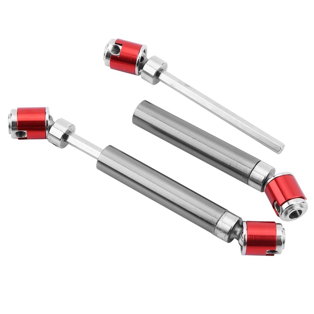 2 Pc Stainless Steel Drive Shafts, Nice Replacement A essories for SCX10  01 D90 D110 RC Crawler Part