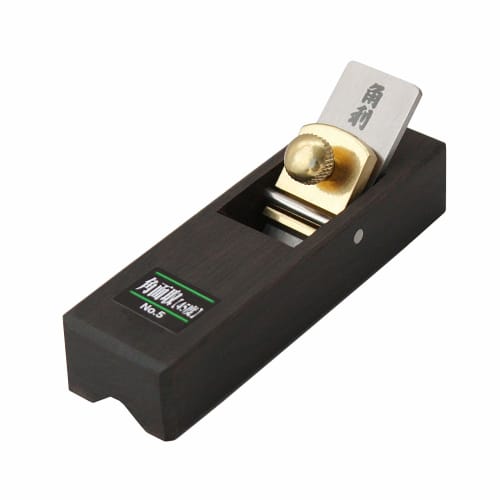 

KAKURI Ebony Plane with Storage Case, No. 5, 45-Degree Chamfering, Mini Planer for DIY Carpentry, Woodworking, and Other Crafts, Cutting Tool, Model 4