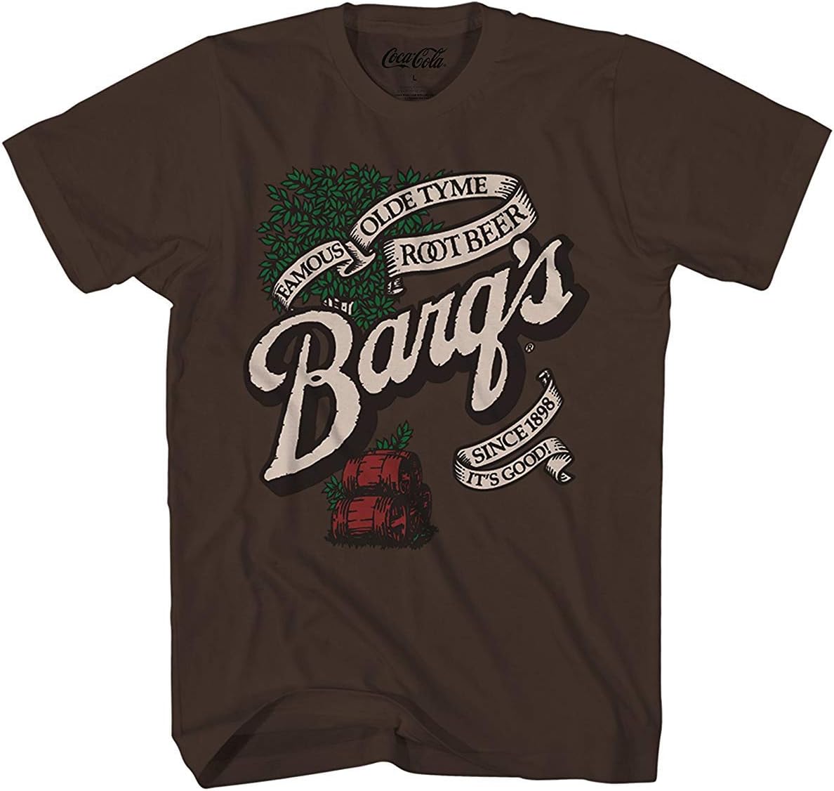 Barq s Root Beer Soda Pop Drink Funny Classic Vintage Logo Men s Adult Graphic Tee T-Shirt 3XL) Brown Unisex T-Shirt S