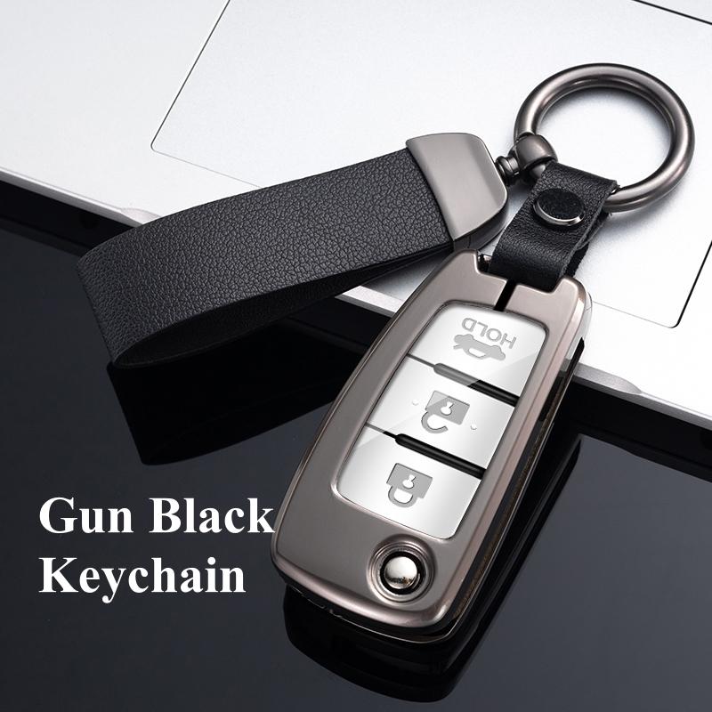 Metal Zinc Car Key Case Cover Shell for Nissan Qashqai X-Trail T32 T31 Juke J10 J11 Kicks Tiida Pathfinder Note for Infiniti Altima Micra Murano